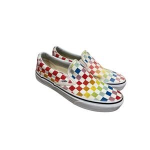 Vans Colorful Checkered Slip-On Sneakers